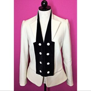 Alice + Olivia Military Peplum Jacket Blazer Small